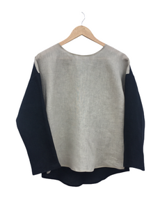 Avena Blouse Black/Beige