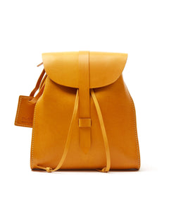Leather Backpack Mod 130 Cuoio Yellow