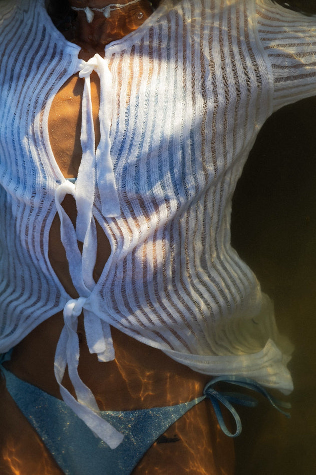 Sole Linen Cardigan White