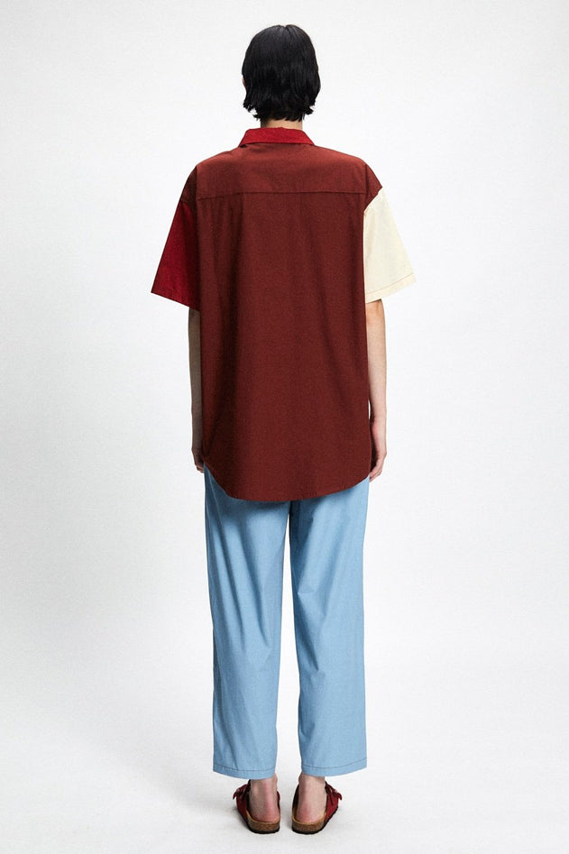 Nasa Patchwork Shirt Red/Blue