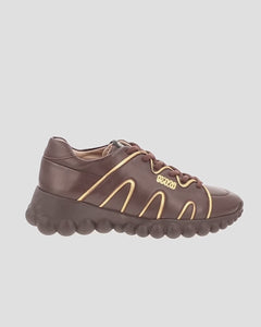 Chain Reaction Sneakers Espresso Leather