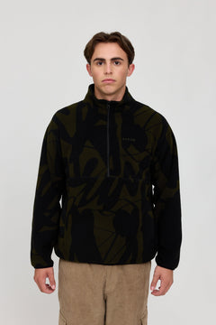 Nash Printed Half Zip Fleece