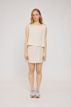 Sleeveless Linen Top