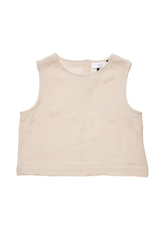 Sleeveless Linen Top