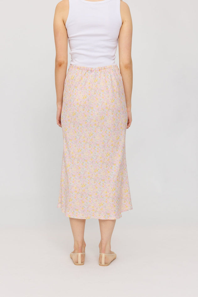 Printed Bias-Cut Skirt