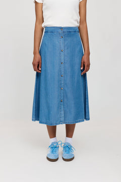 Denim Midi Skirt