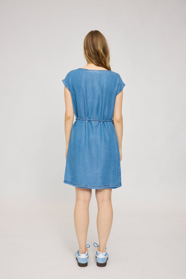 Sleeveless Denim Dress