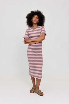 Midi Block Stripes Dress