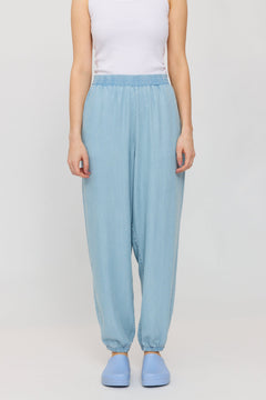 Denim Parachute Pants