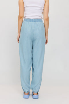 Denim Parachute Pants