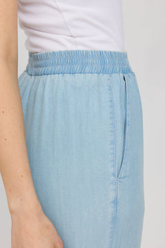 Denim Parachute Pants