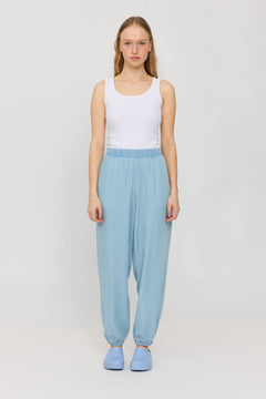 Denim Parachute Pants