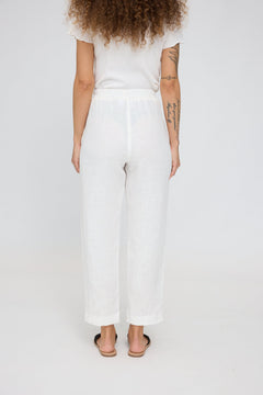 Straight Leg Linen Pants