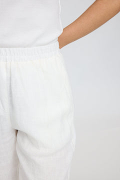 Straight Leg Linen Pants