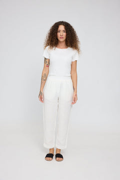 Straight Leg Linen Pants