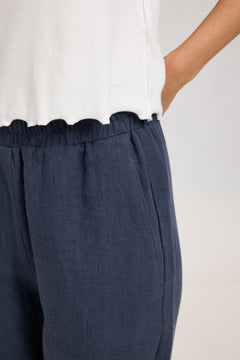 Straight Leg Linen Pants