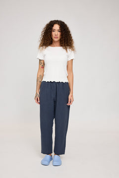 Straight Leg Linen Pants