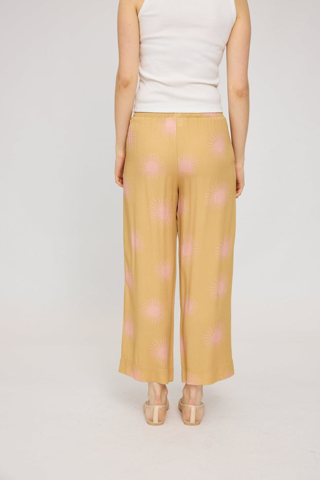 Printed Wide Leg Pants