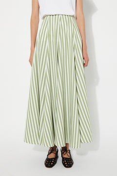 Vitalis Skirt Green Stripes