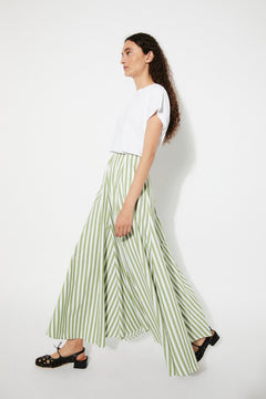 Vitalis Skirt Green Stripes