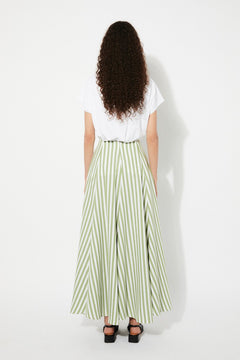 Vitalis Skirt Green Stripes