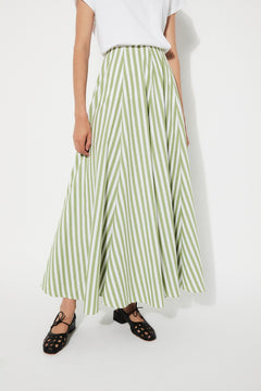 Vitalis Skirt Green Stripes