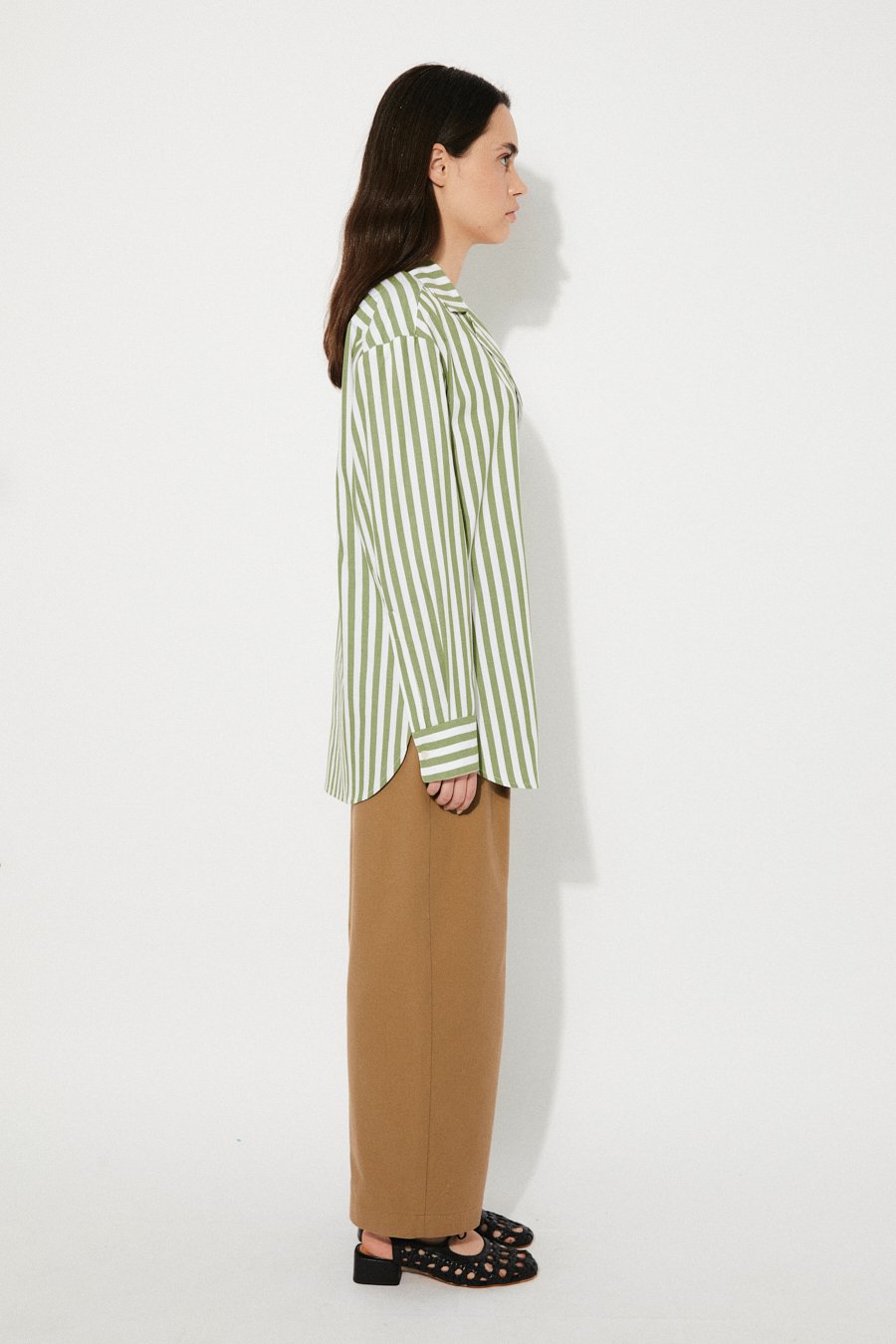 Pure Shirt Green Stripes