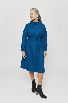 Amalia Dress Petrol Blue