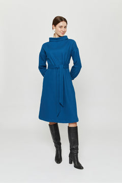 Amalia Dress Petrol Blue