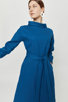 Amalia Dress Petrol Blue