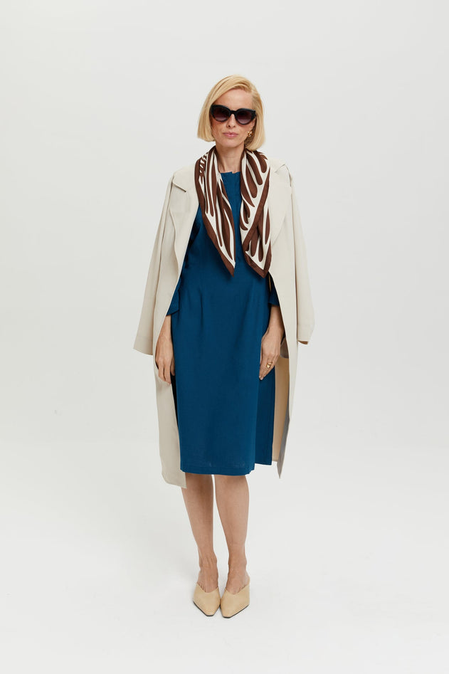 Lusin Dress Petrol Blue