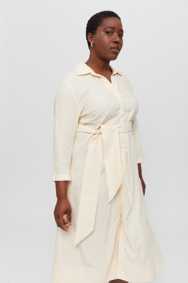 Mariam Dress Cream White