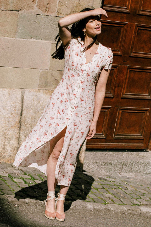 Saule Dress Off White Floral