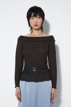 Alana Top Brown