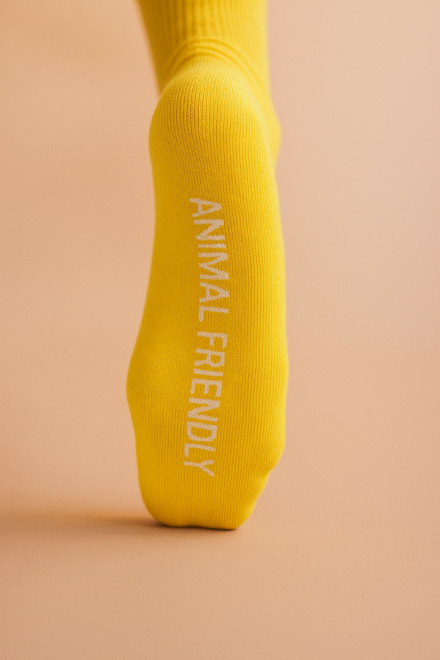 Animal Friendly Sock Yellow