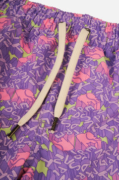 Men's Trippyplant Swim Shorts Sour Grape