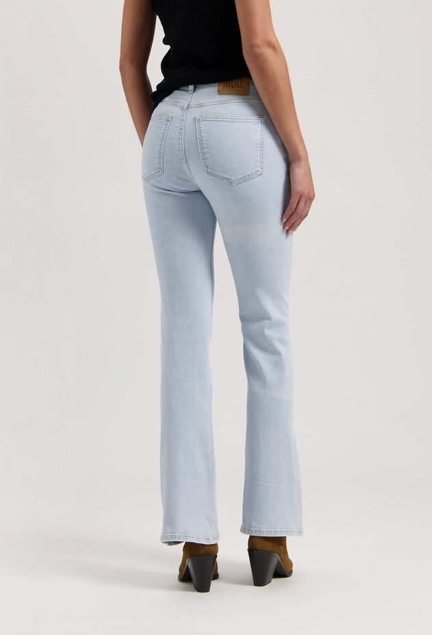 Isy High Flared Jeans Light Stone