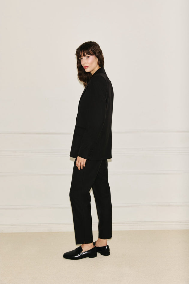 Louise wool blazer black