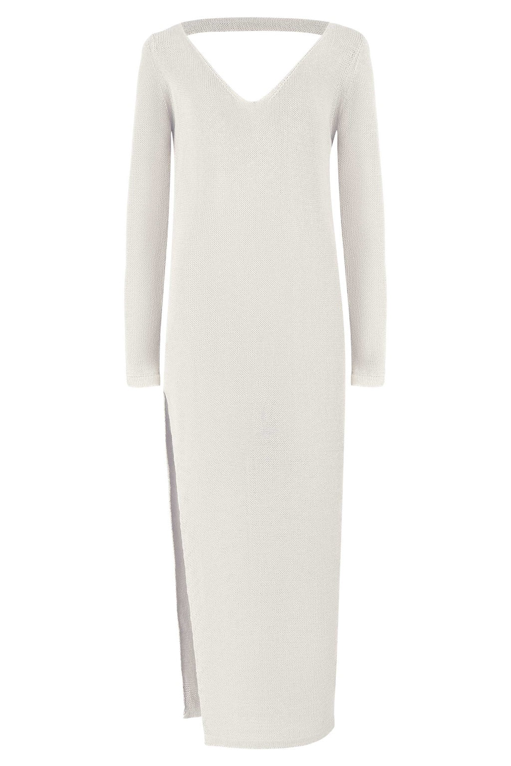 Mare Linen Long Dress White