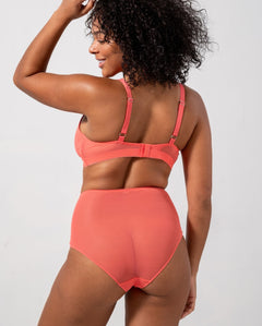 Mesh Support Bra Coral