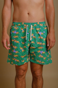 Men's Trippyplant Swim Shorts Mystic Mint
