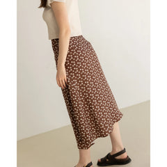 Macarella Bubble Midi Skirt Brown