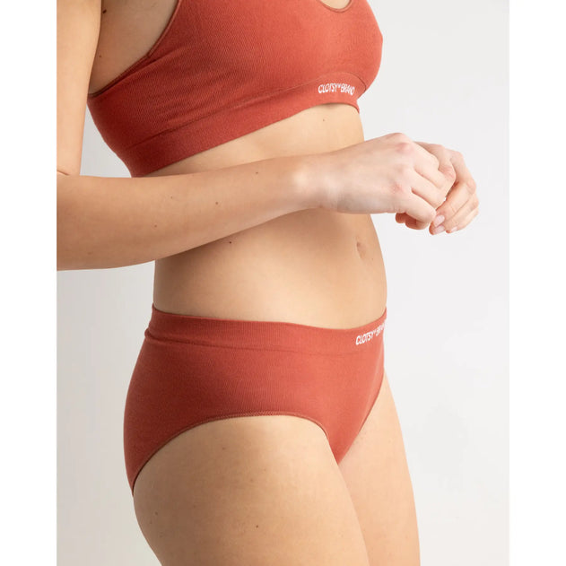 Clotsy Brand Semi High Rise Panties Tile