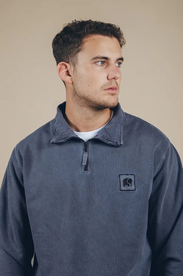 Sauce Loopback Svetari Kaulusvetoketjulla Haalentunut Sininen