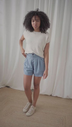 Moutohora Knitted Top Ecru - IVALO.COM