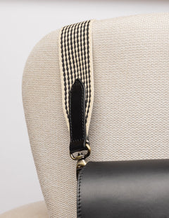 Laukunhihna Checkered Black