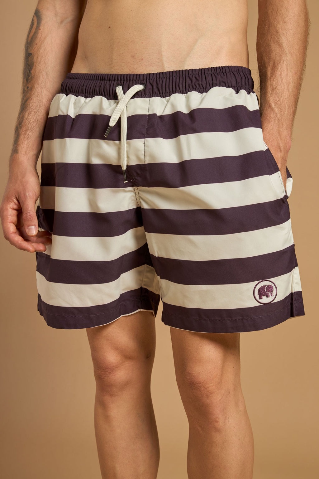 Owari SEAQUAL®YARN Swim Trunks Grape Red