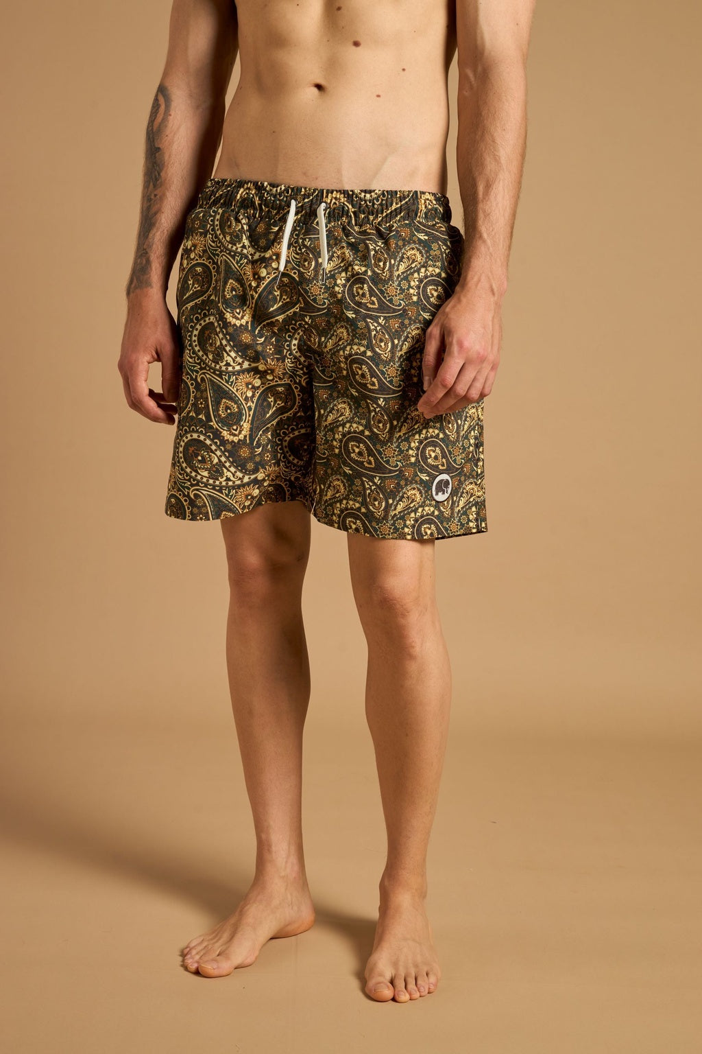Forest Paisley SEAQUAL®YARN Swim Trunks