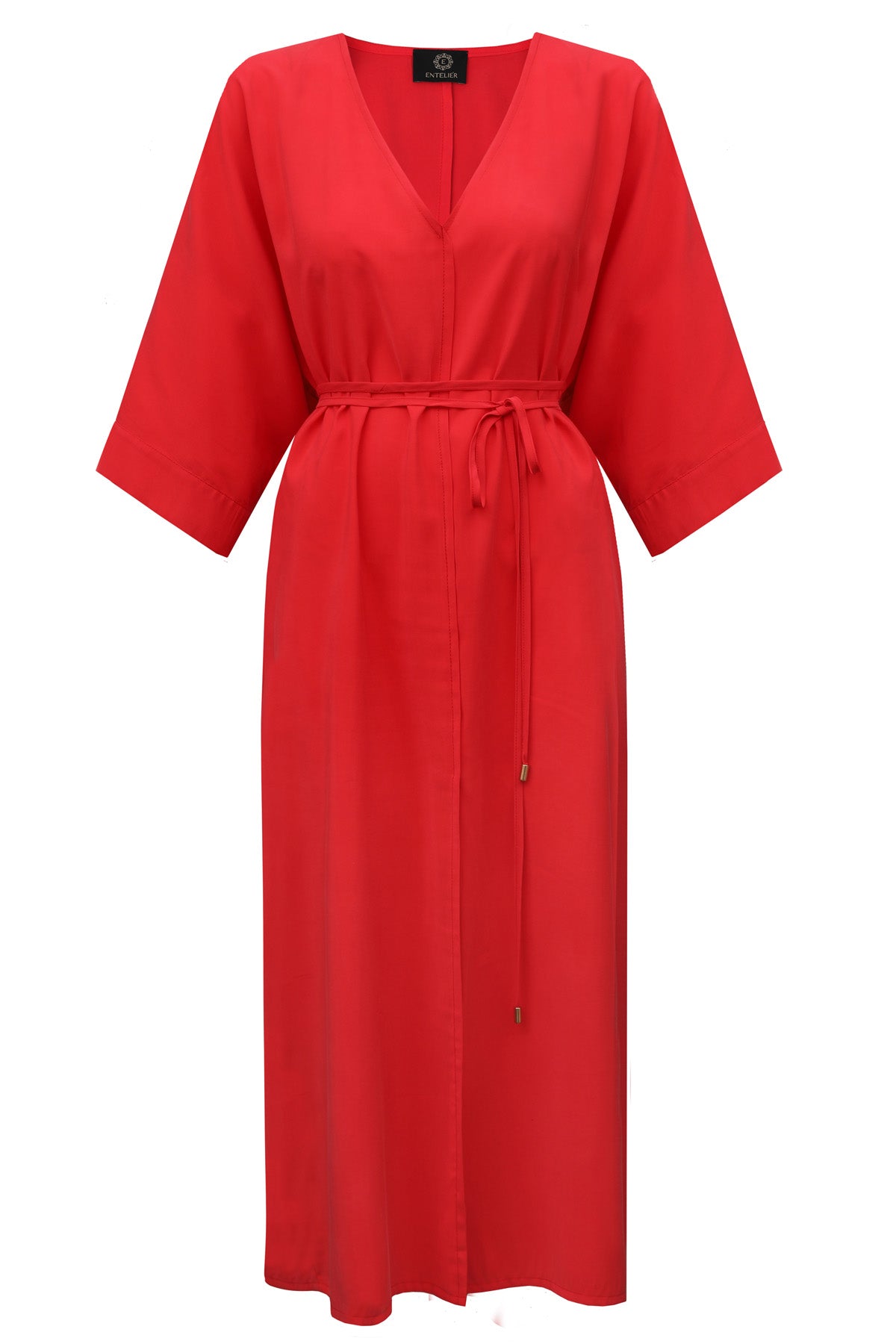 Mathilde Kimono Dress Red