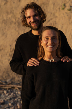 Honeycomb Unisex Jumper Black